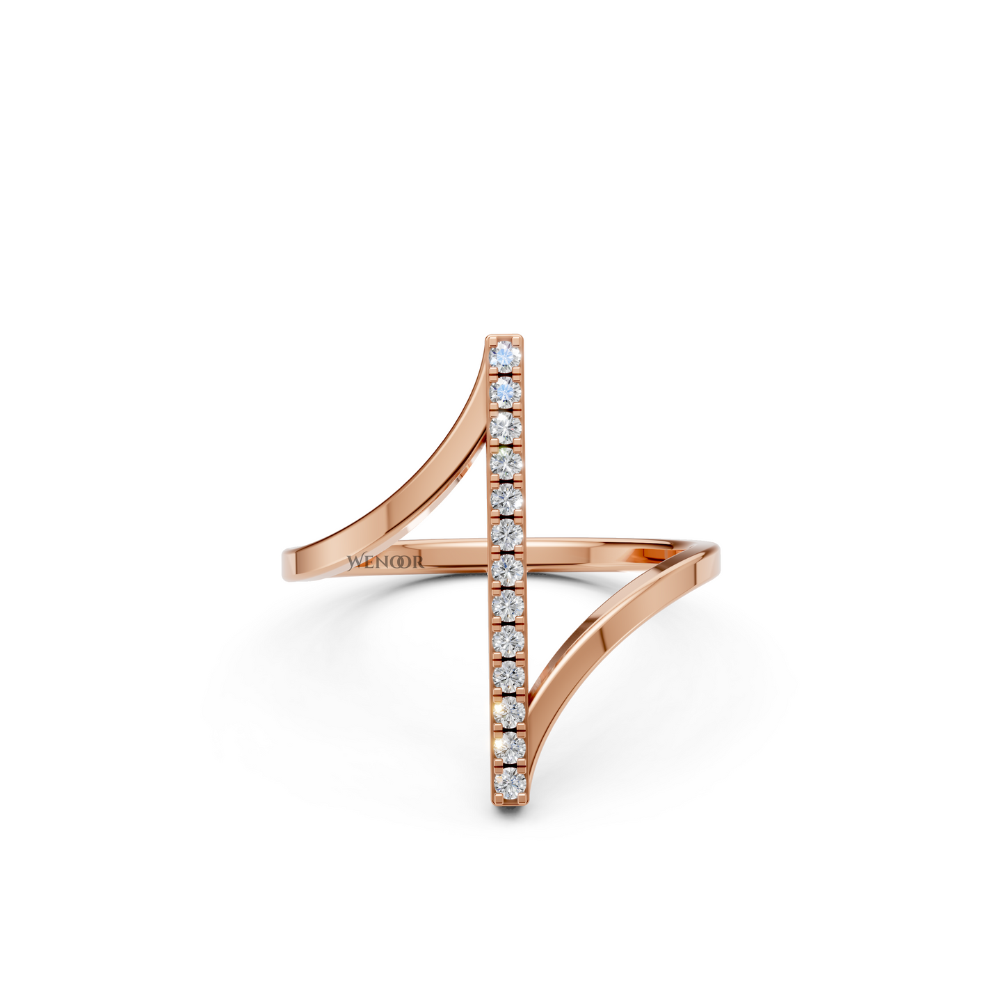 Selena Modern Bar Shape Lab Grown Diamond Ring