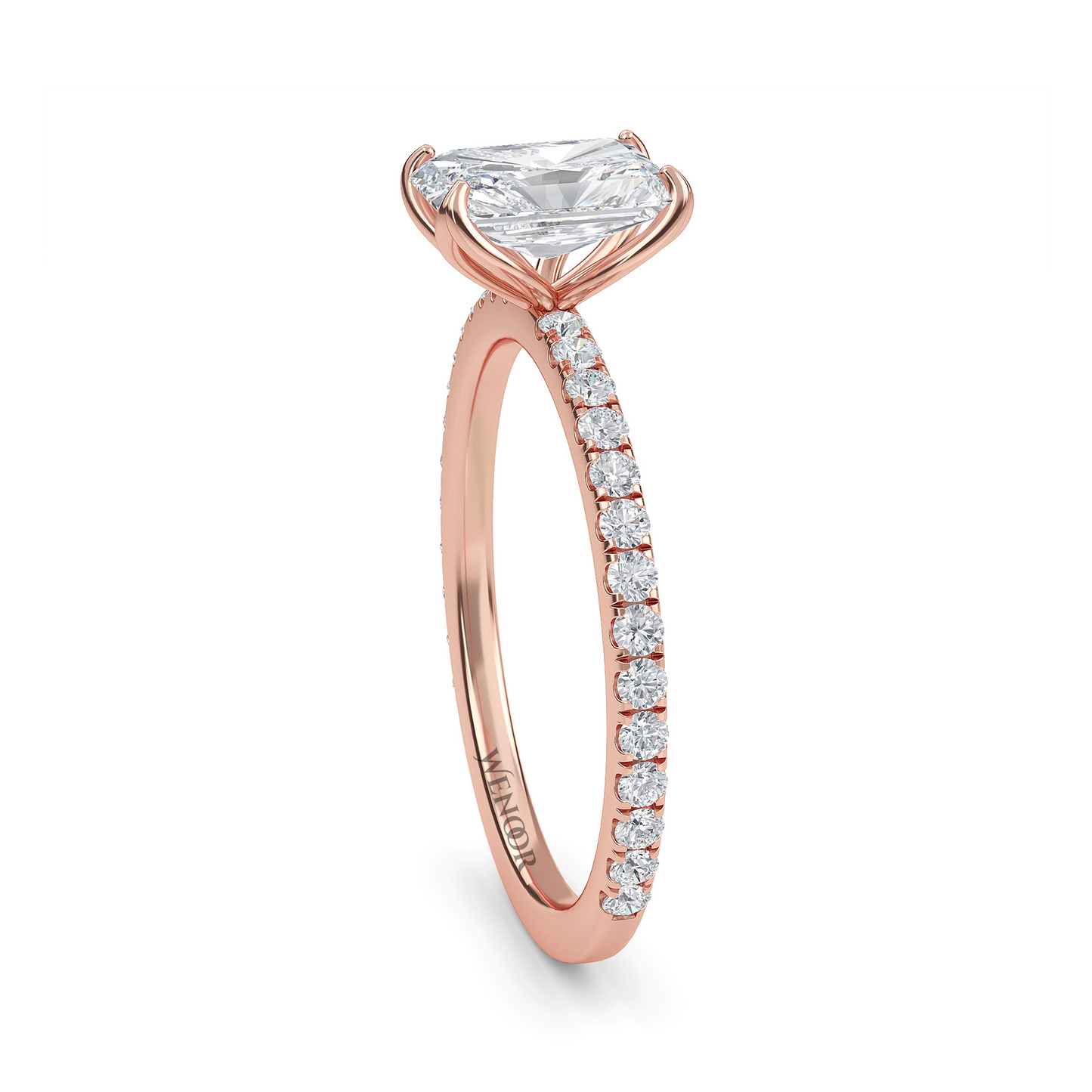 2 ct radiant cut diamond ring