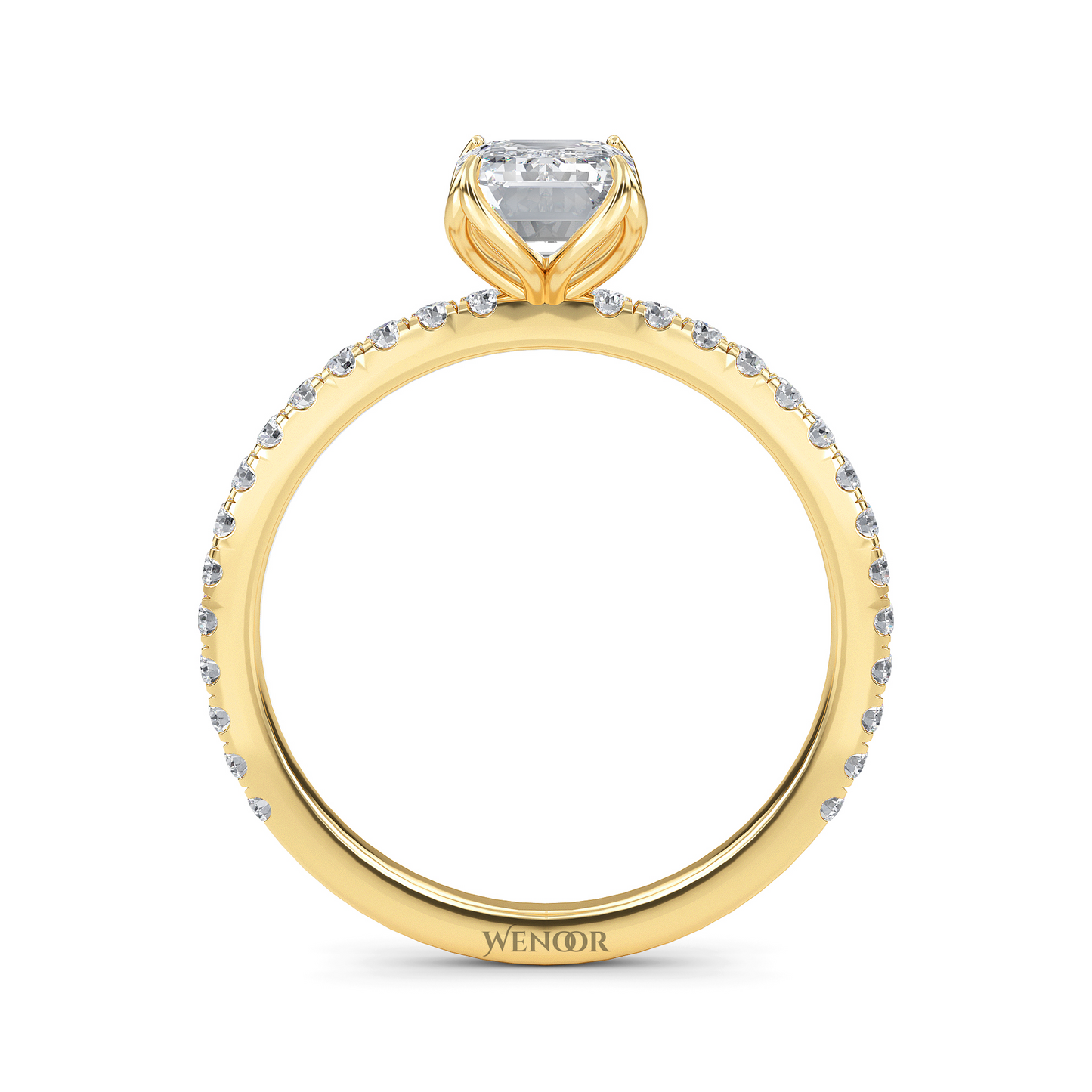 best emerald cut lab grown diamond rings