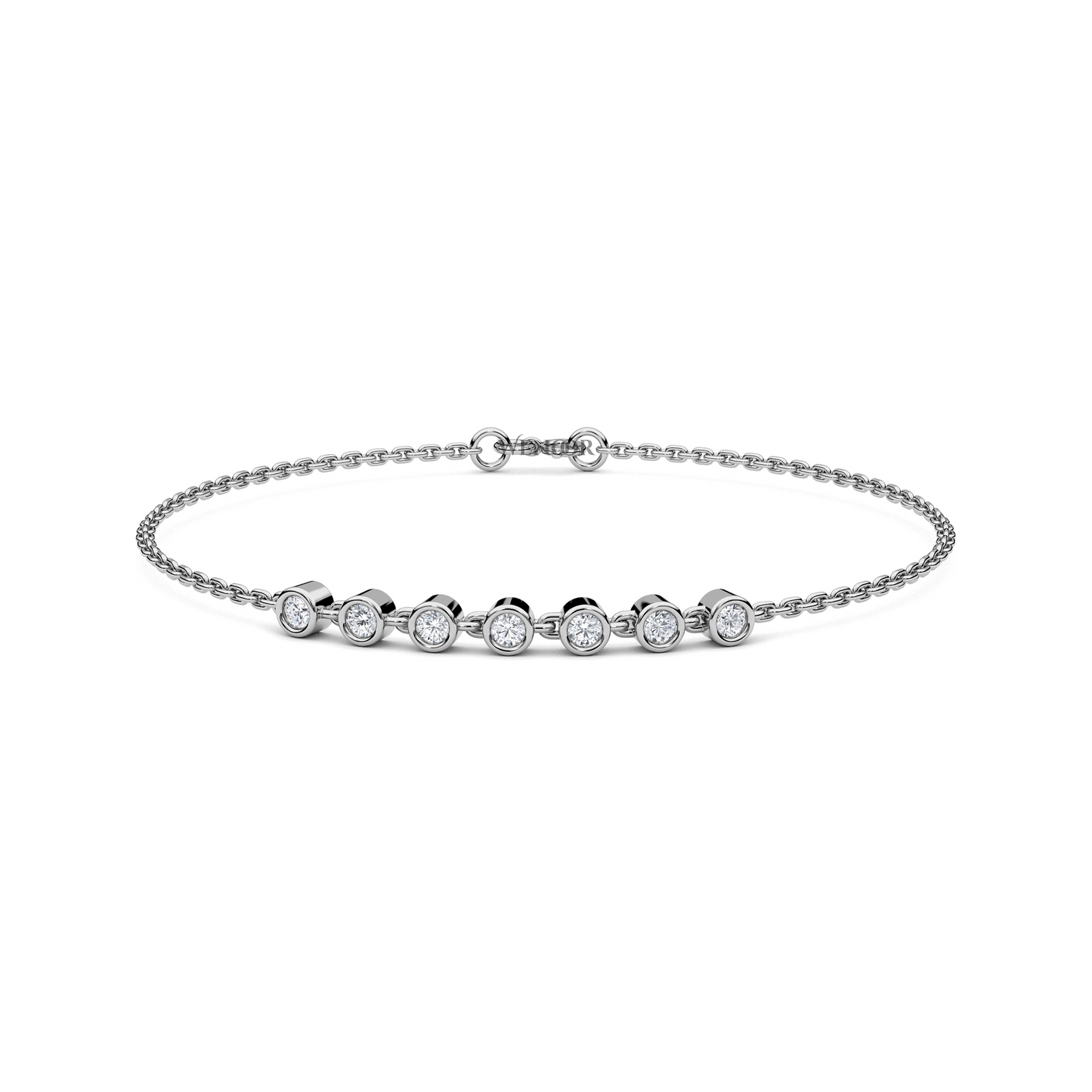 White gold diamond bracelet
