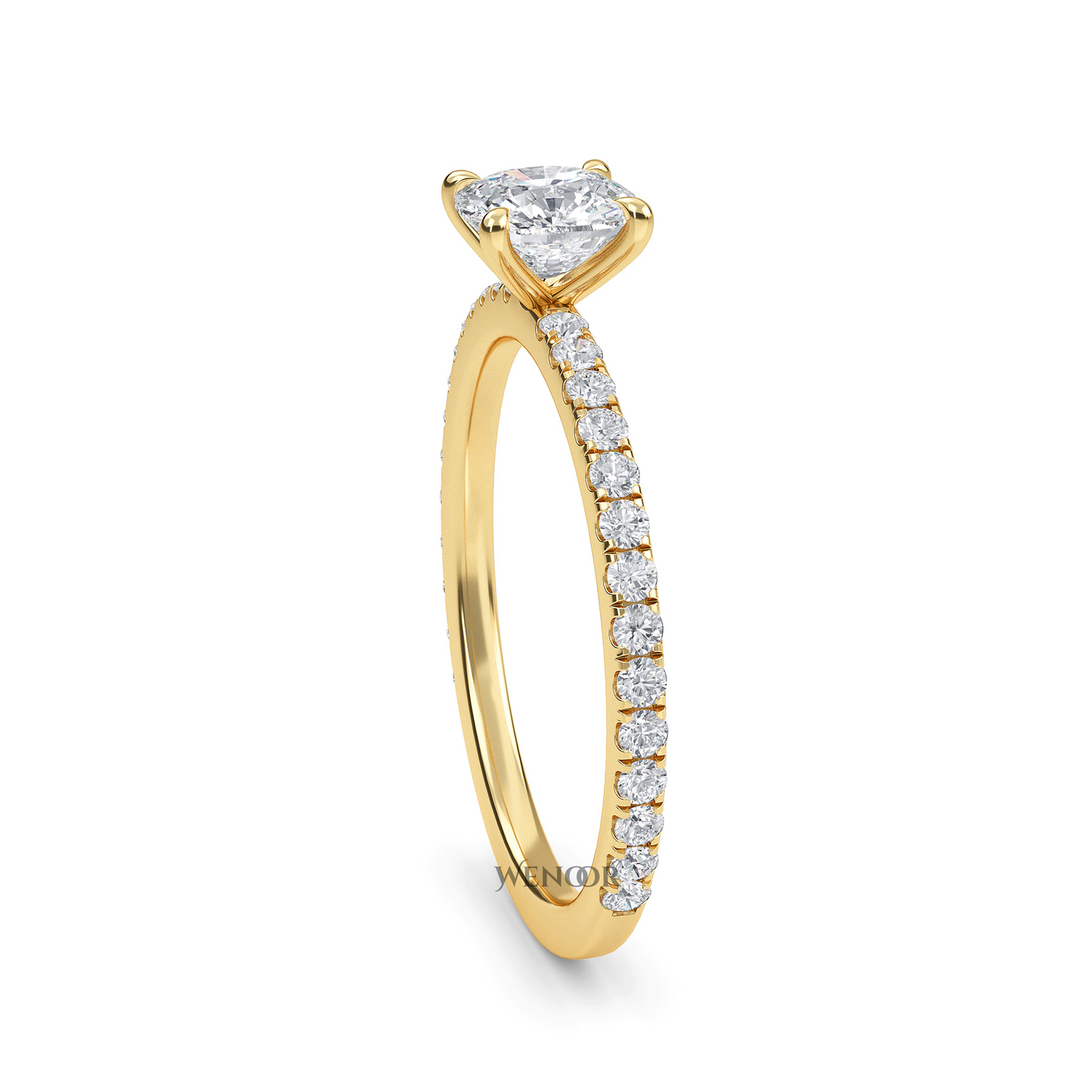 Vintage Cushion Cut Lab Grown Diamond Ring – Wenoor’s Ethical Luxury Collection