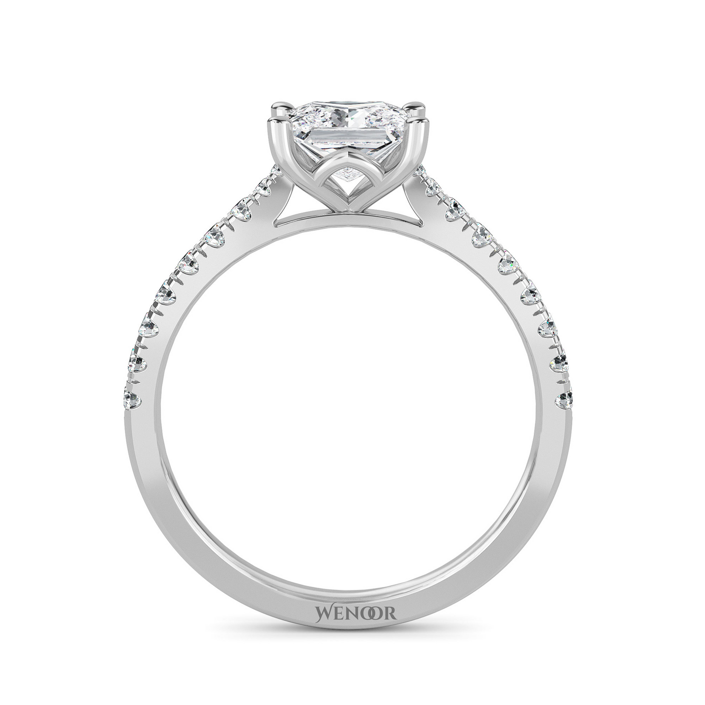 A princess cut lab diamond ring that’s as radiant and unique as your love story.