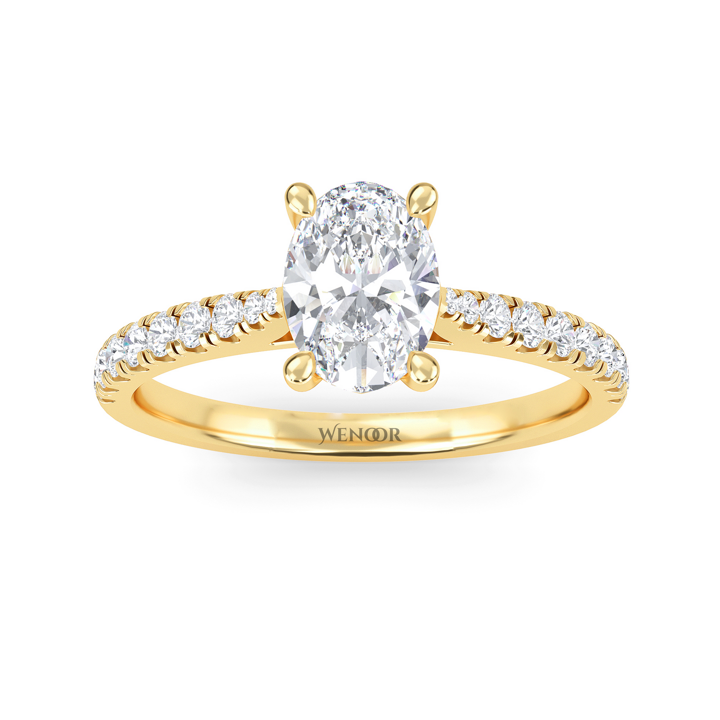 Elegant 2ct Oval Lab Diamond Ring Handcrafted Ethical Fine Jewelry for Engagements