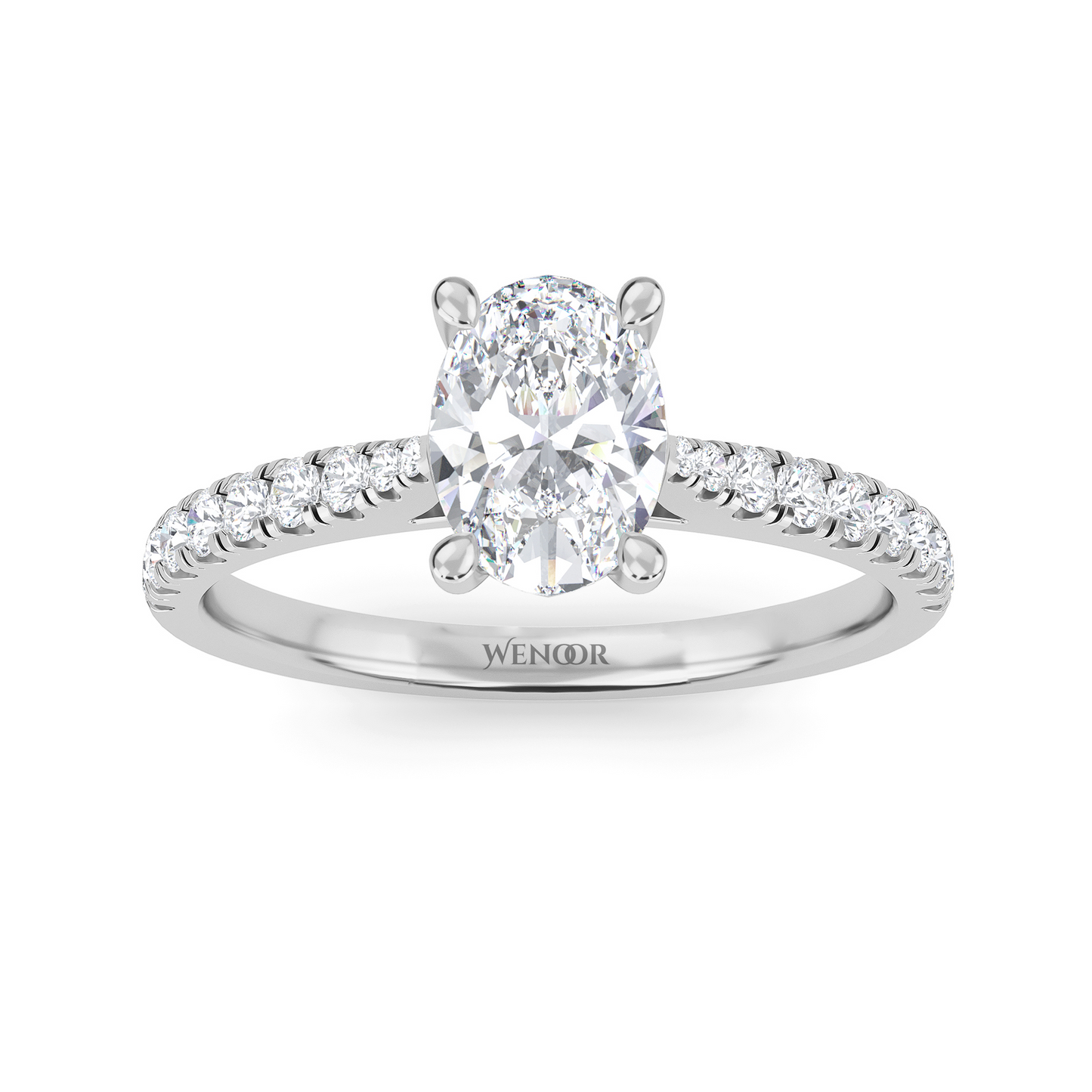 Elegant 2ct Oval Lab Diamond Ring Handcrafted Ethical Fine Jewelry for Engagements