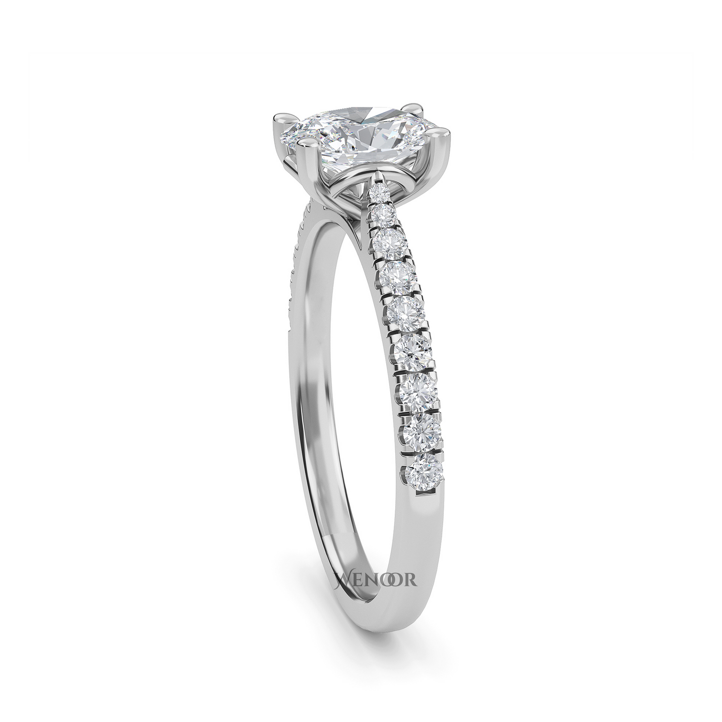 Elegant 2ct Oval Lab Diamond Ring Handcrafted Ethical Fine Jewelry for Engagements