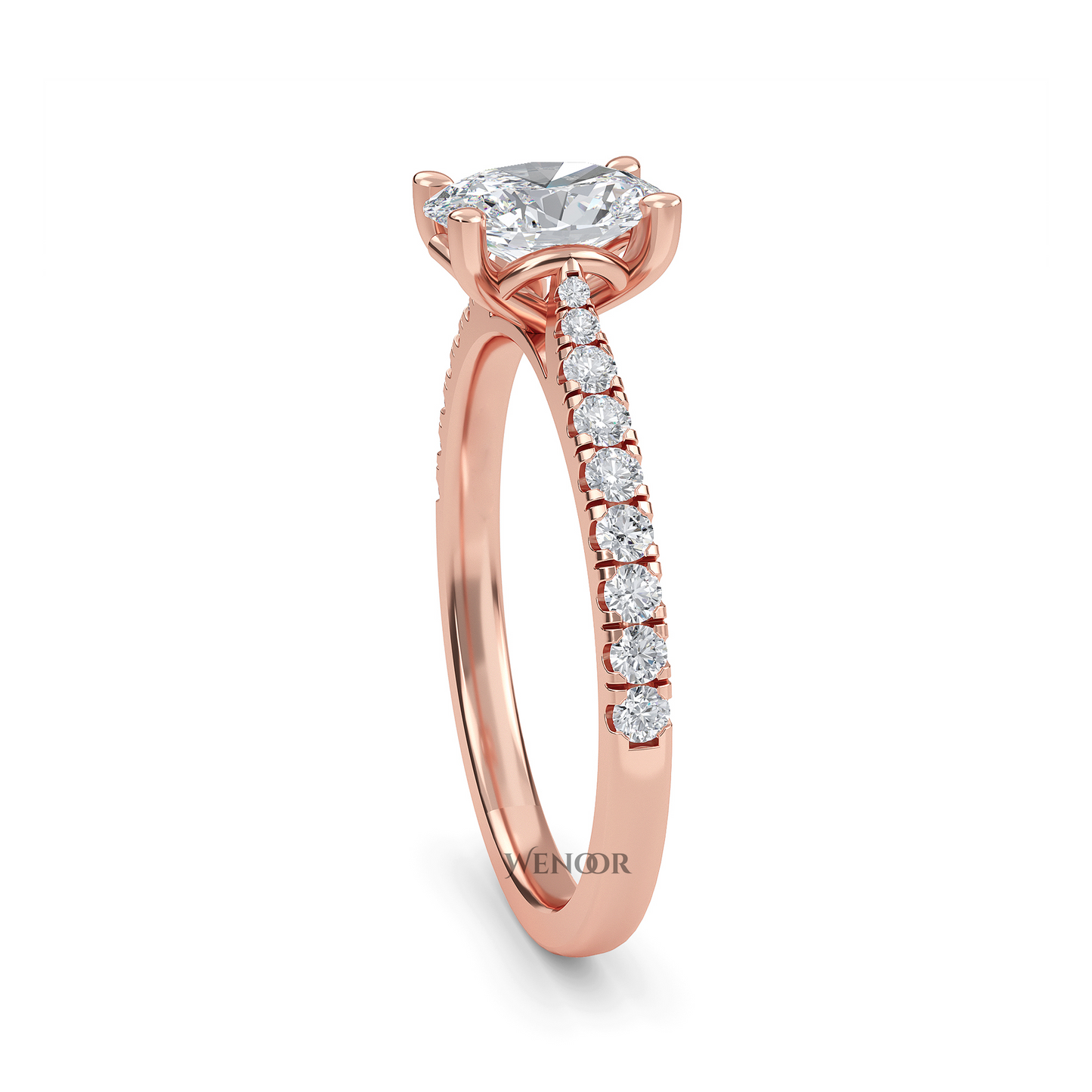 Elegant 2ct Oval Lab Diamond Ring Handcrafted Ethical Fine Jewelry for Engagements