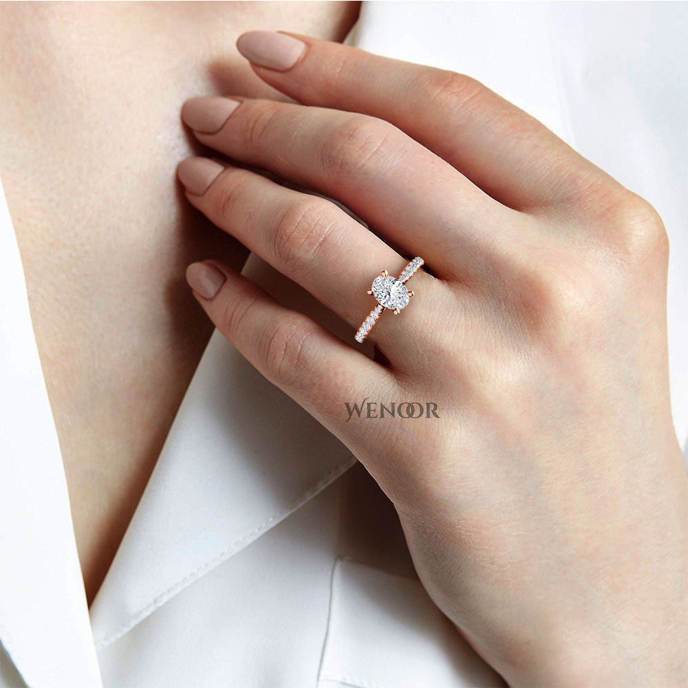 Elegant 2ct Oval Lab Diamond Ring Handcrafted Ethical Fine Jewelry for Engagements