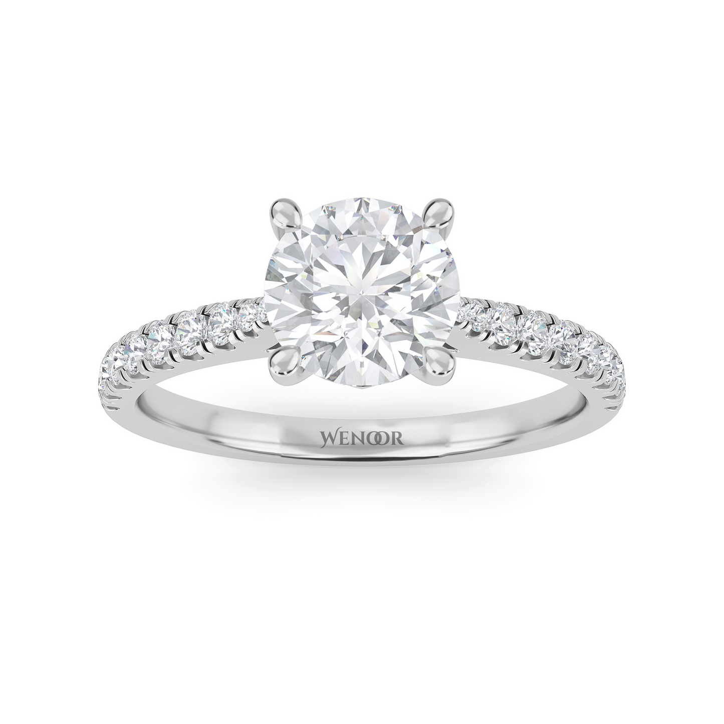 Luxury round brilliant lab grown diamond solitaire ring in 14k gold ethical engagement ring for women