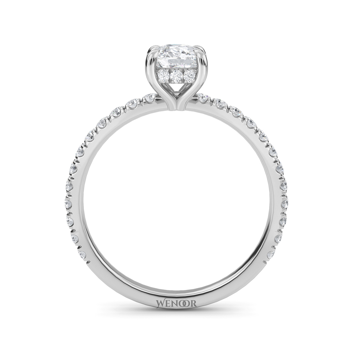 Designer Hidden Halo Cushion Cut Lab Grown Diamond Ring - Heirloom Quality Ethical Jewelry