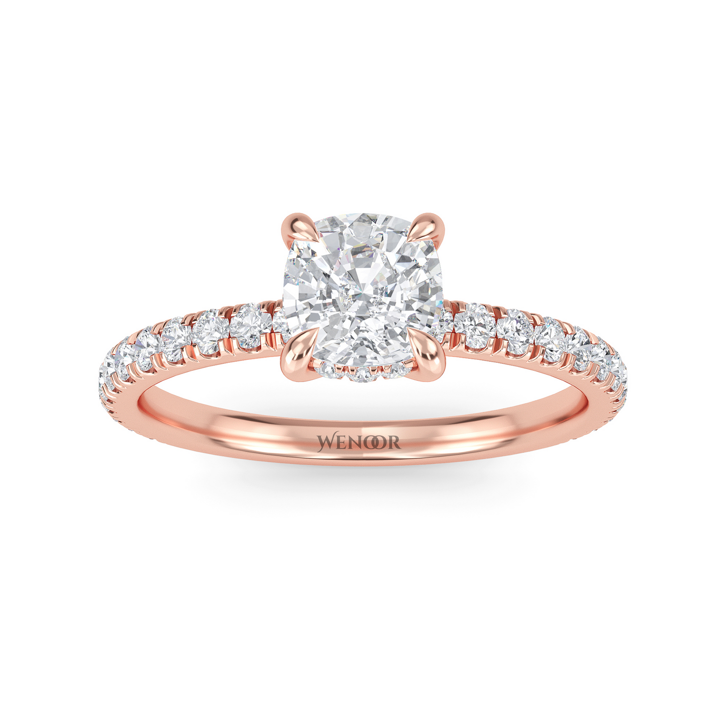 Designer Hidden Halo Cushion Cut Lab Grown Diamond Ring - Heirloom Quality Ethical Jewelry