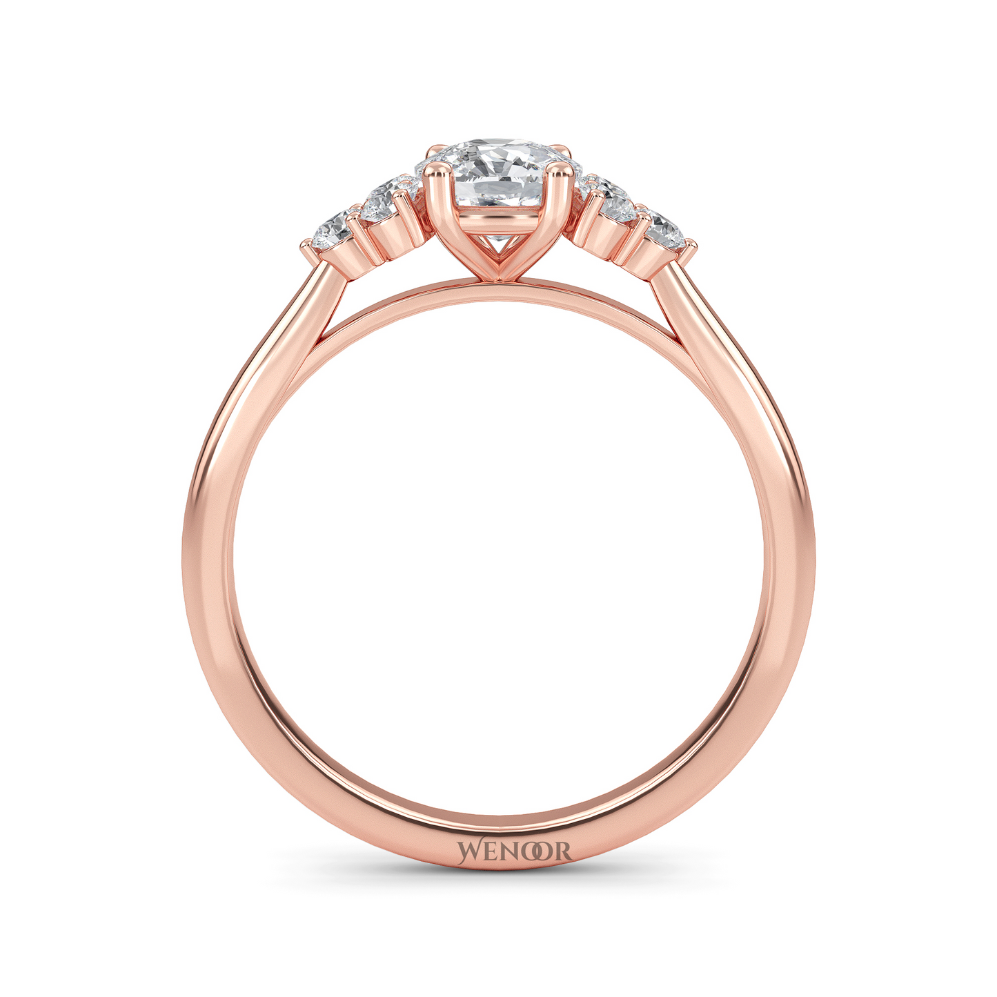 At wenoor Woman wearing cushion cut lab-grown diamond ring on hand, sunlight highlighting its fire and scintillation.