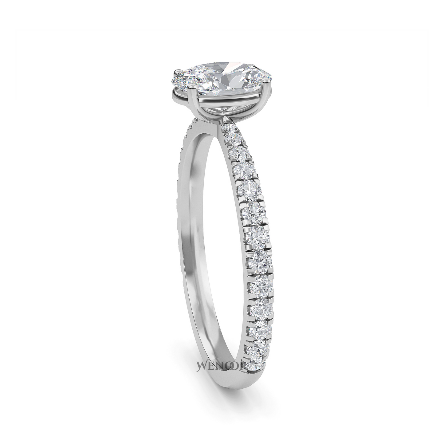 Oval Cut Lab Grown Diamond Engagement Ring Ethical 10k,14K,18k Gold Solitaire with Brilliant Lab Created Diamond