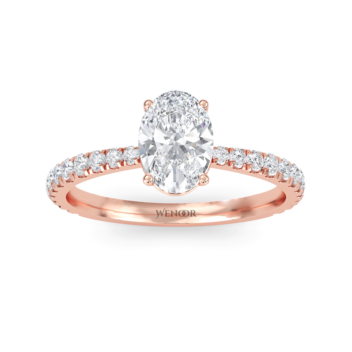 Oval Cut Lab Grown Diamond Engagement Ring Ethical 10k,14K,18k Gold Solitaire with Brilliant Lab Created Diamond