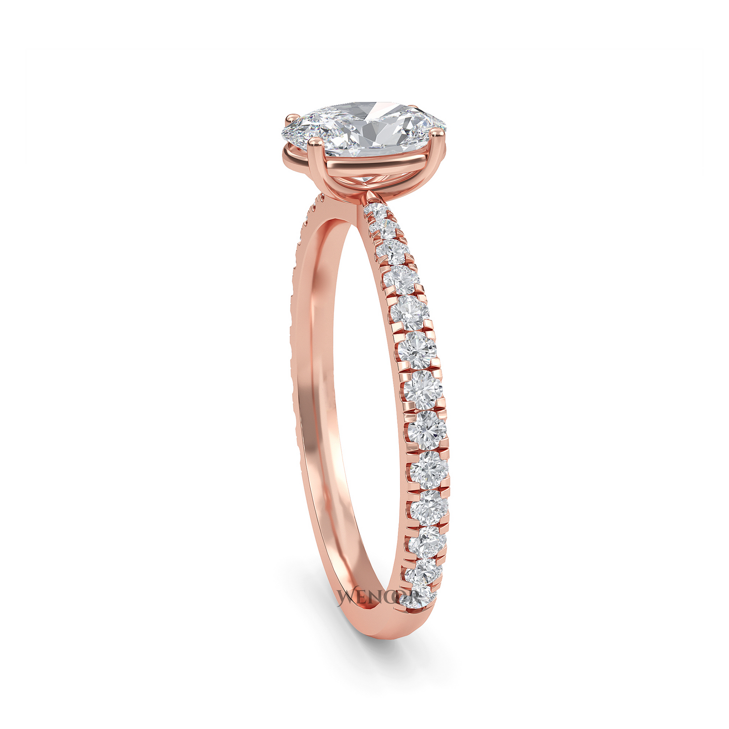 Oval Cut Lab Grown Diamond Engagement Ring Ethical 10k,14K,18k Gold Solitaire with Brilliant Lab Created Diamond