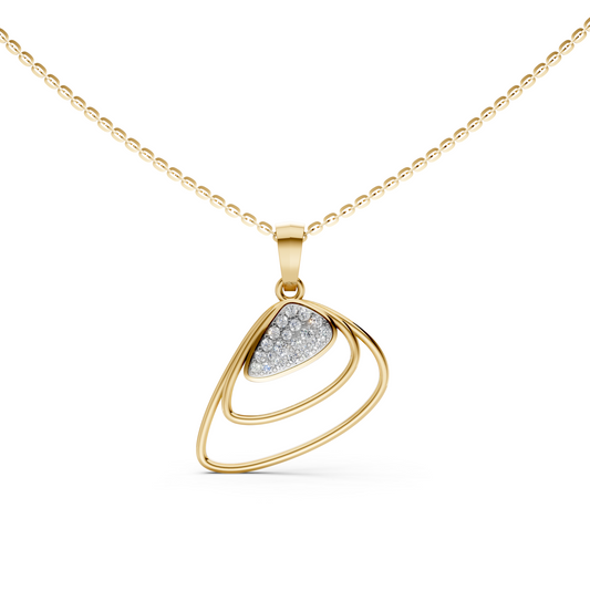 Finley lab-grown diamond pendant necklace for women in 14K/18K Yellow gold
