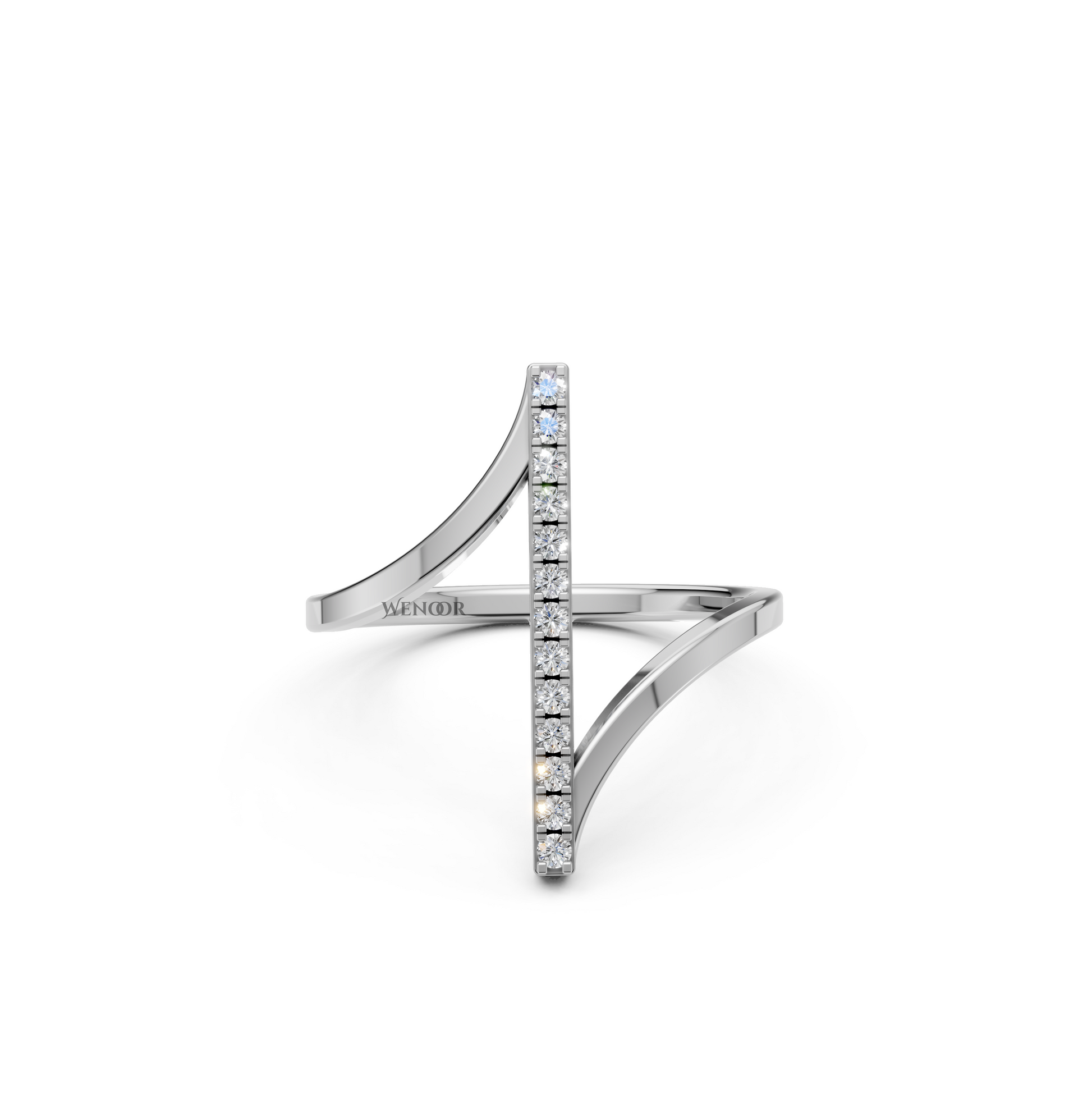Selena Modern Bar Shape Lab Grown Diamond Ring