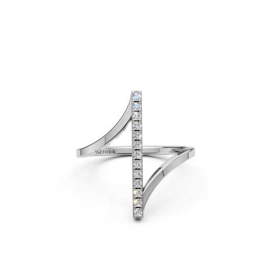 Selena Modern Bar Shape Lab Grown Diamond Ring