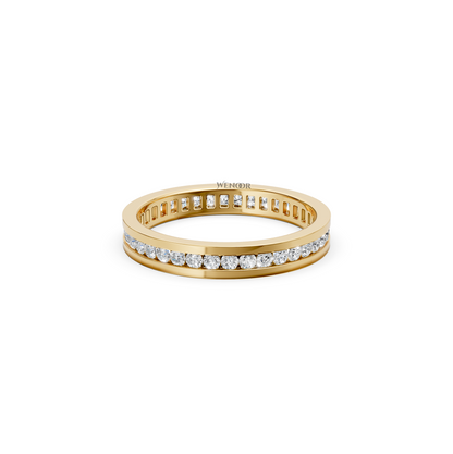Theresa Channel Setting Eternity Lab Grown Diamond Ring in 14k Gold