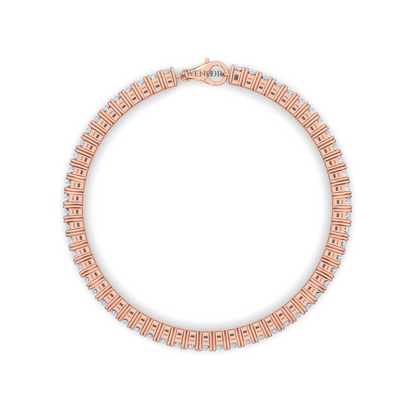 Luxury Marquise Diamond Tennis Bracelet Gift - Lab Grown, 18K Gold