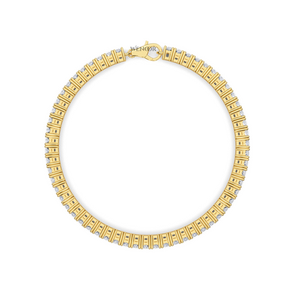 Luxury Marquise Diamond Tennis Bracelet Gift - Lab Grown, 18K Gold