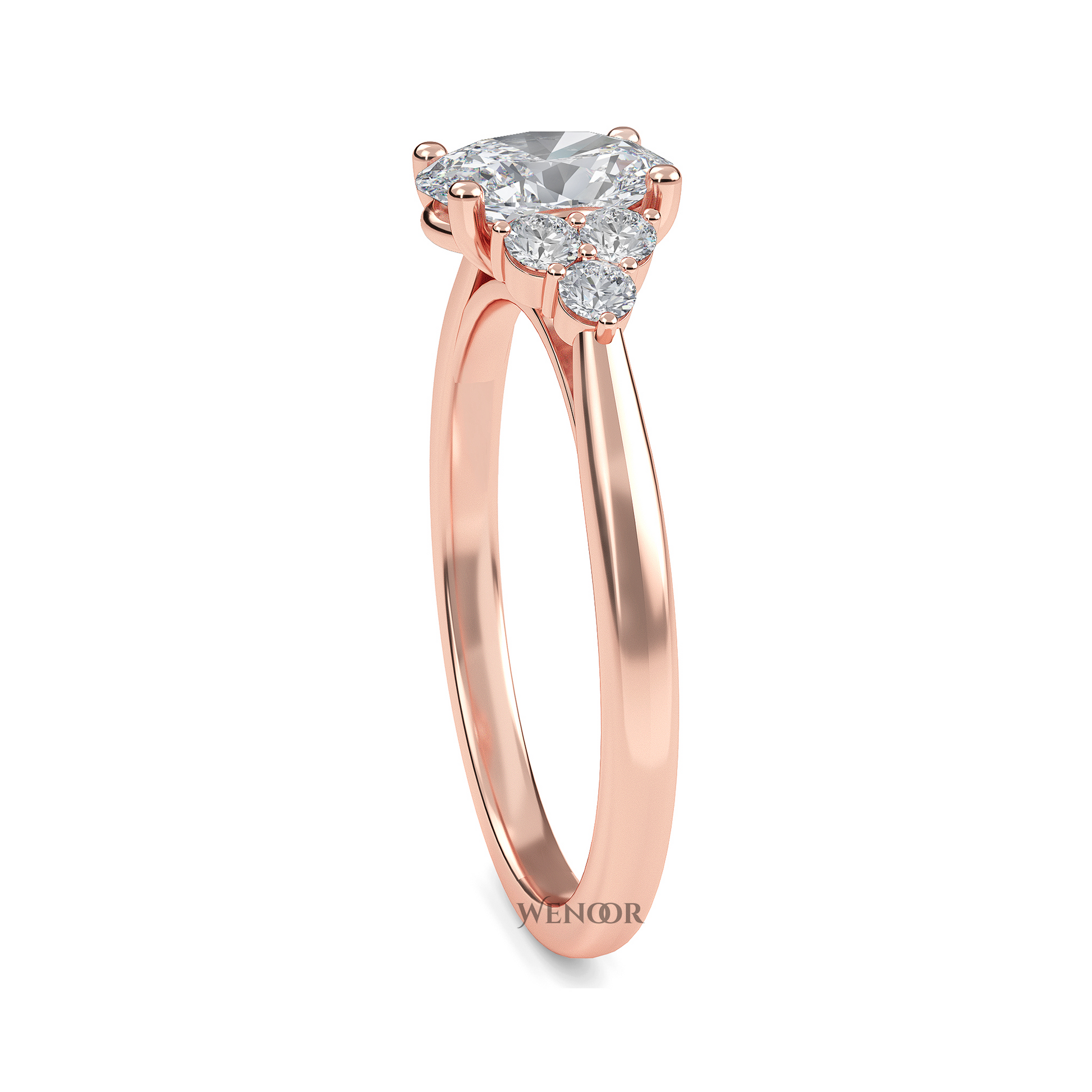 gold oval cut engagement rings​
