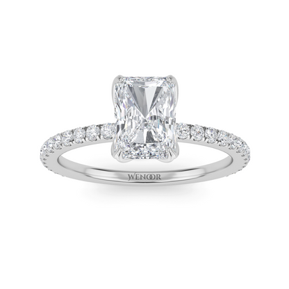 Affordable radiant cut wedding ring