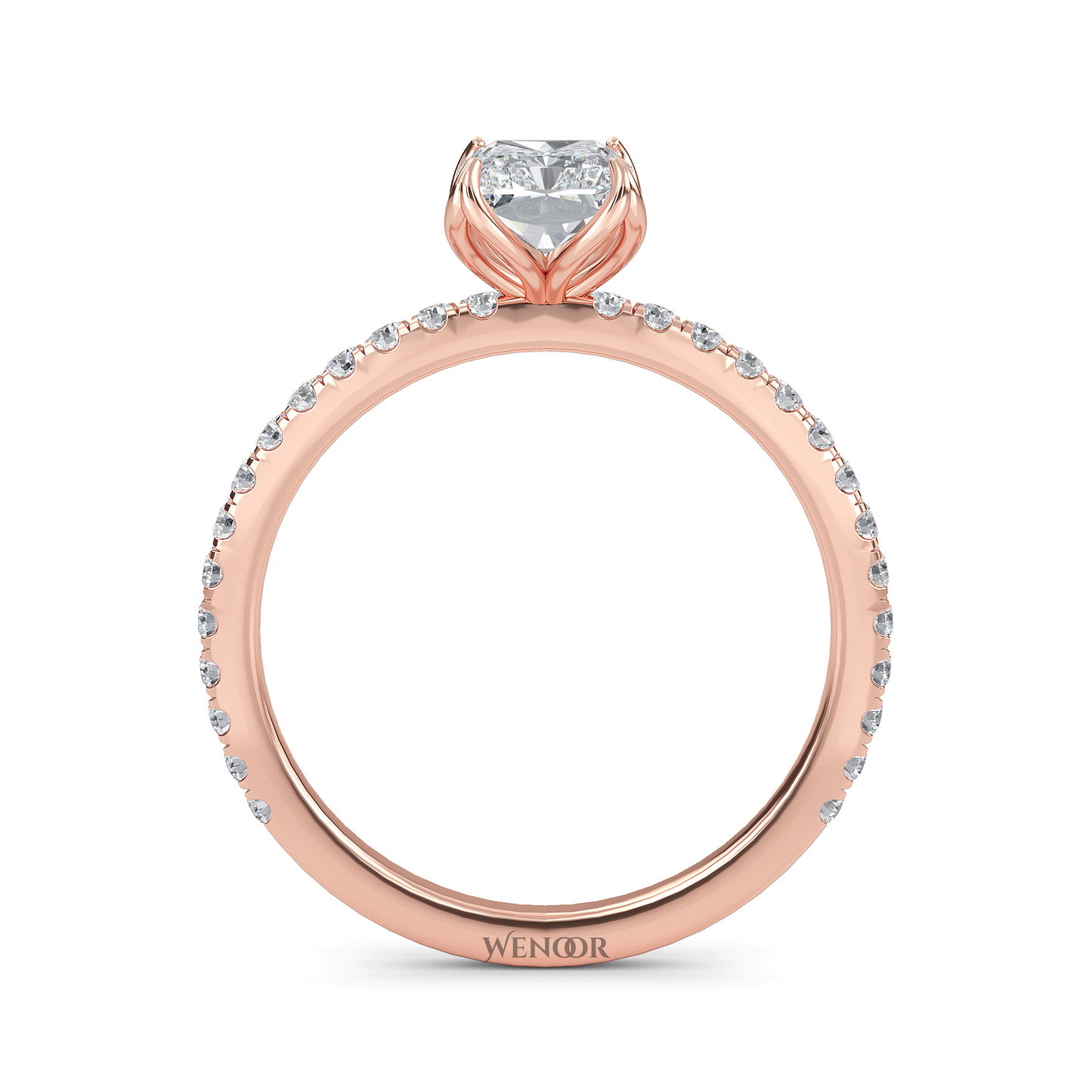 lab grown radiant cut diamond engagement rings