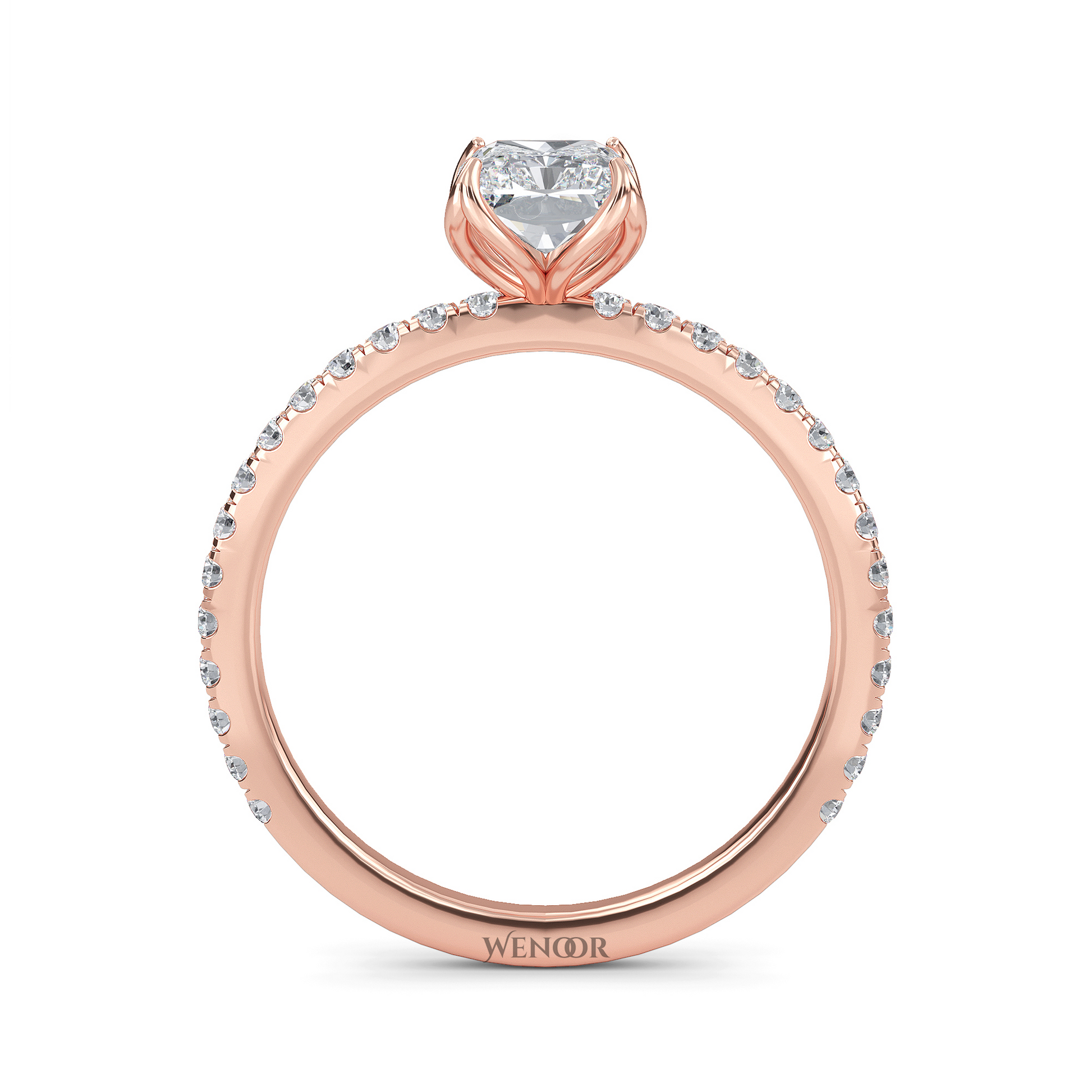 lab grown radiant cut diamond engagement rings