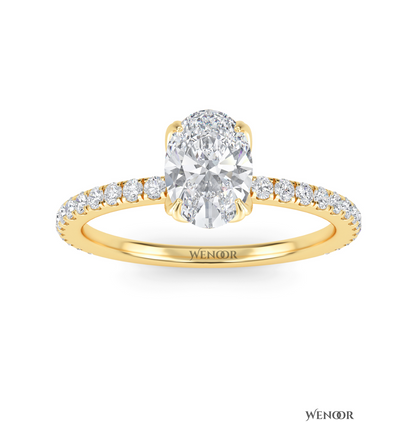 oval cut lab grown diamond ring​
