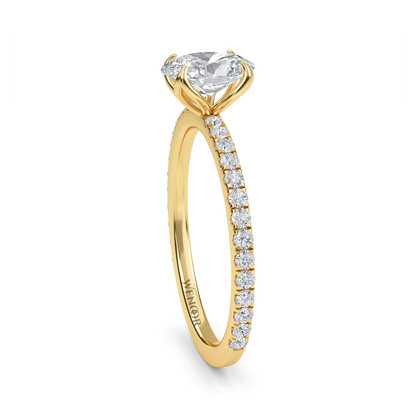oval cut engagement rings lab grown​