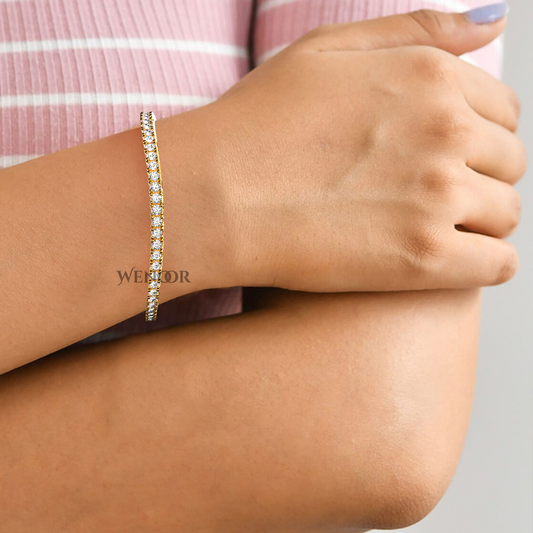 Nova Lab Grown Diamond Women Classic 4-Prong Tennis Bracelets