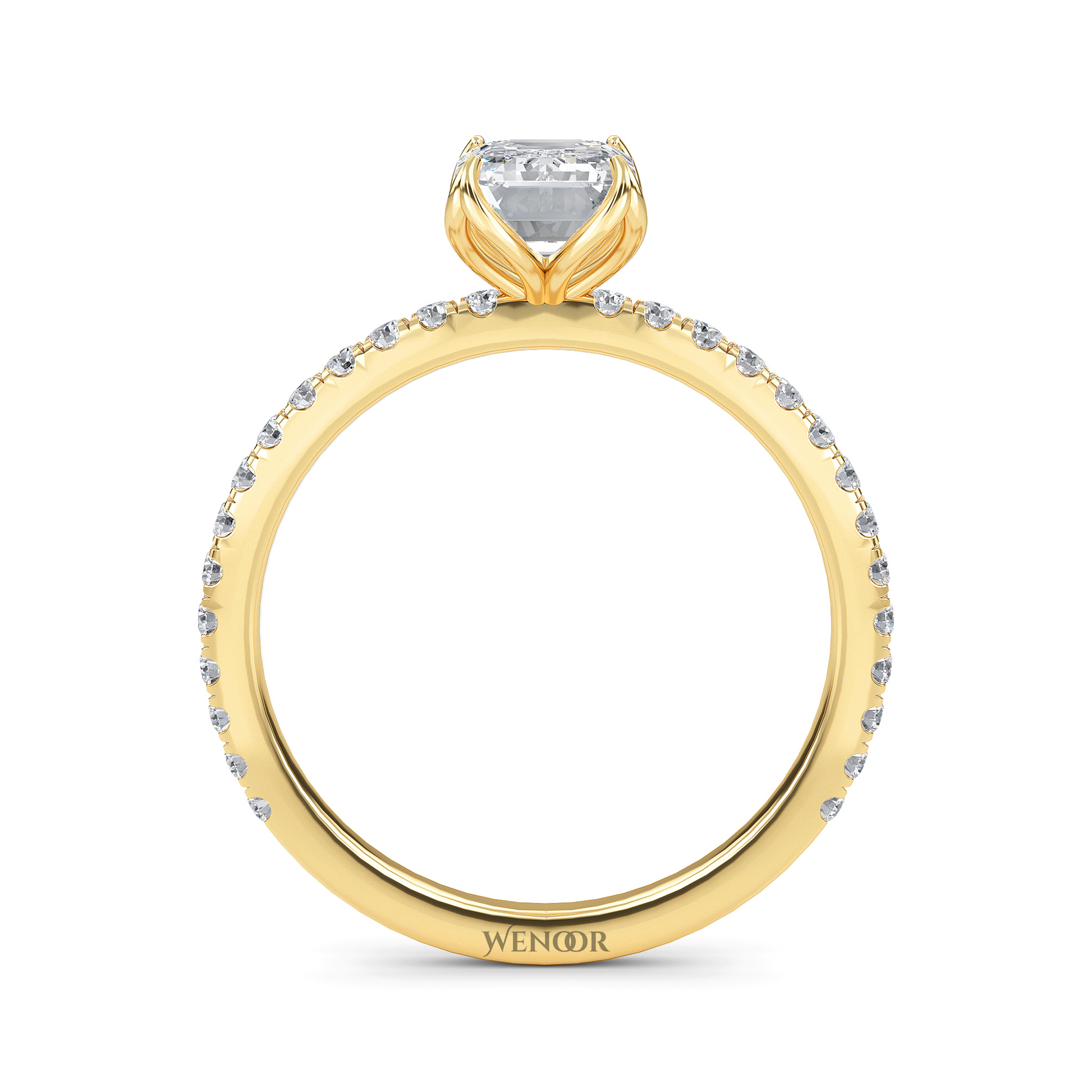 best emerald cut lab grown diamond rings