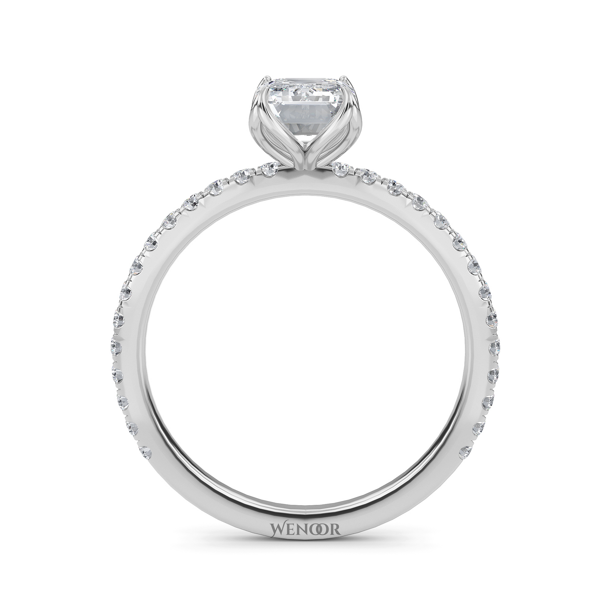 2 carat emerald cut diamond ring​