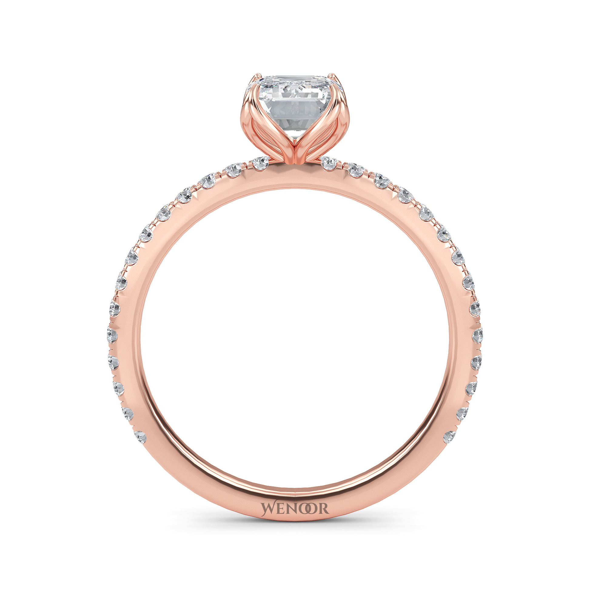 engagement rings emerald cut​