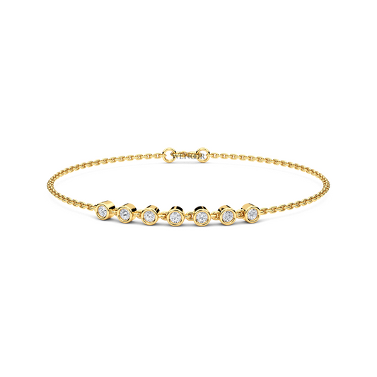 gold diamond bracelet​

