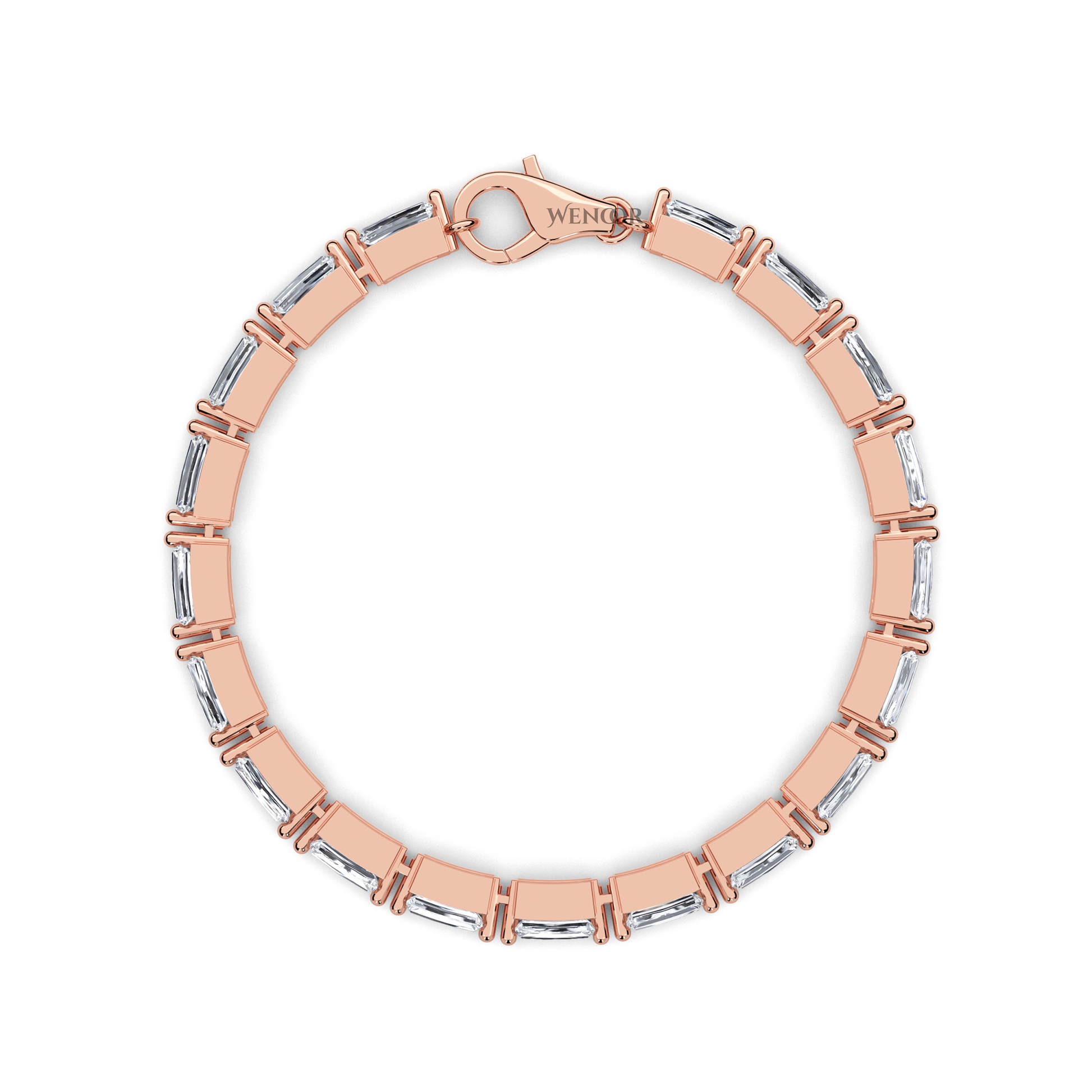 Modern diamond bracelet