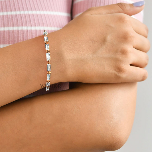 tennis bracelet on hand