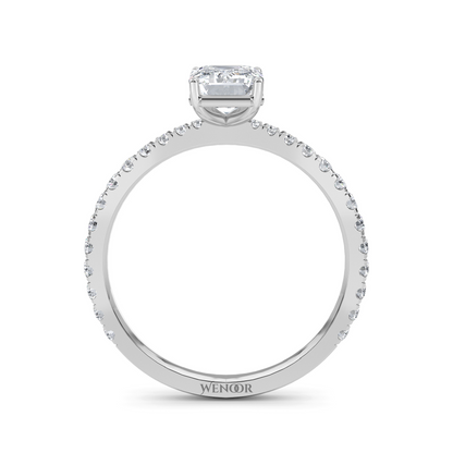 At Wenoor Emerald Cut Lab Grown Diamond Ring – 2ct Ethical Solitaire in  Gold | Sustainable Luxury