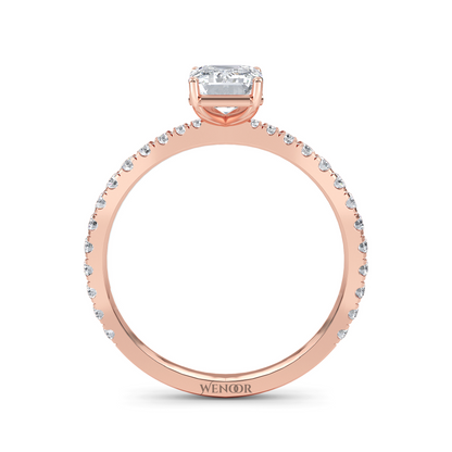 At Wenoor Emerald Cut Lab Grown Diamond Ring – 2ct Ethical Solitaire in  Gold | Sustainable Luxury