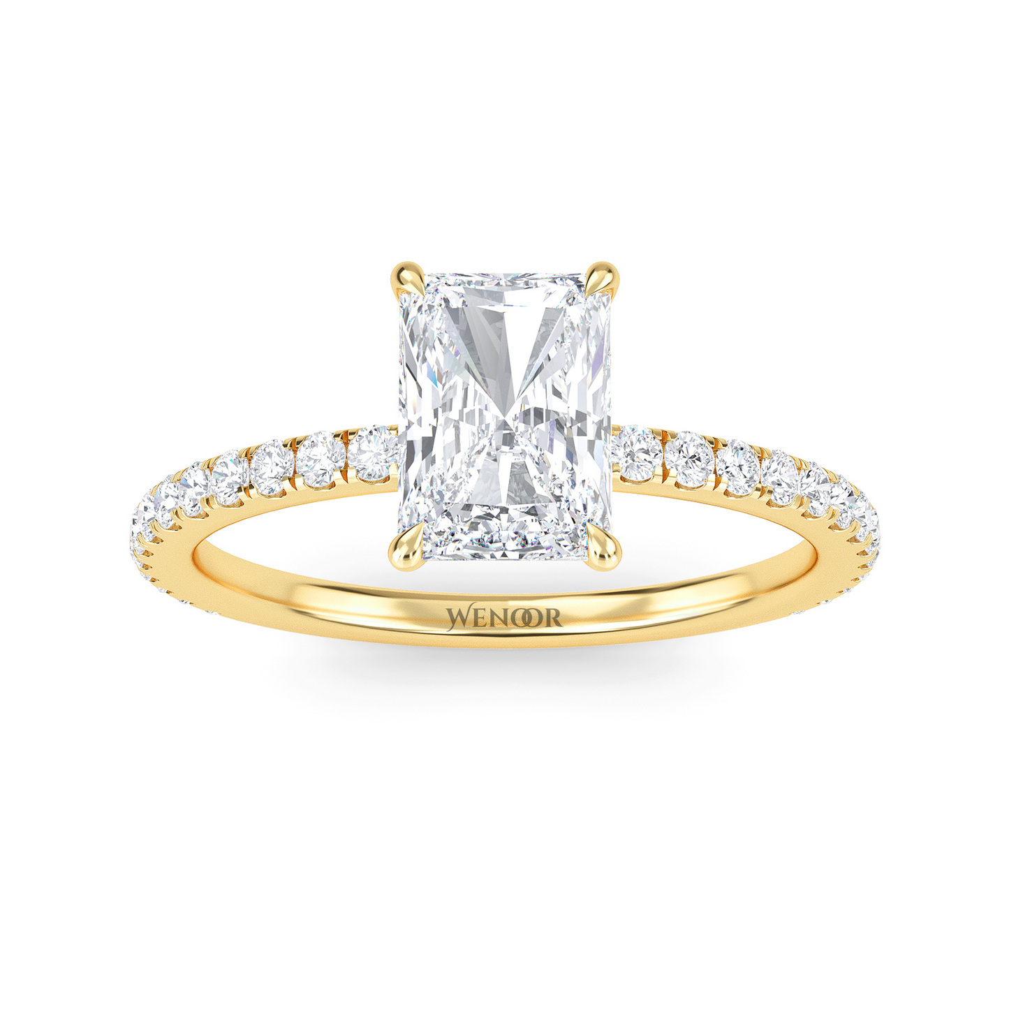 radiant cut lab grown diamond gold jewelry 