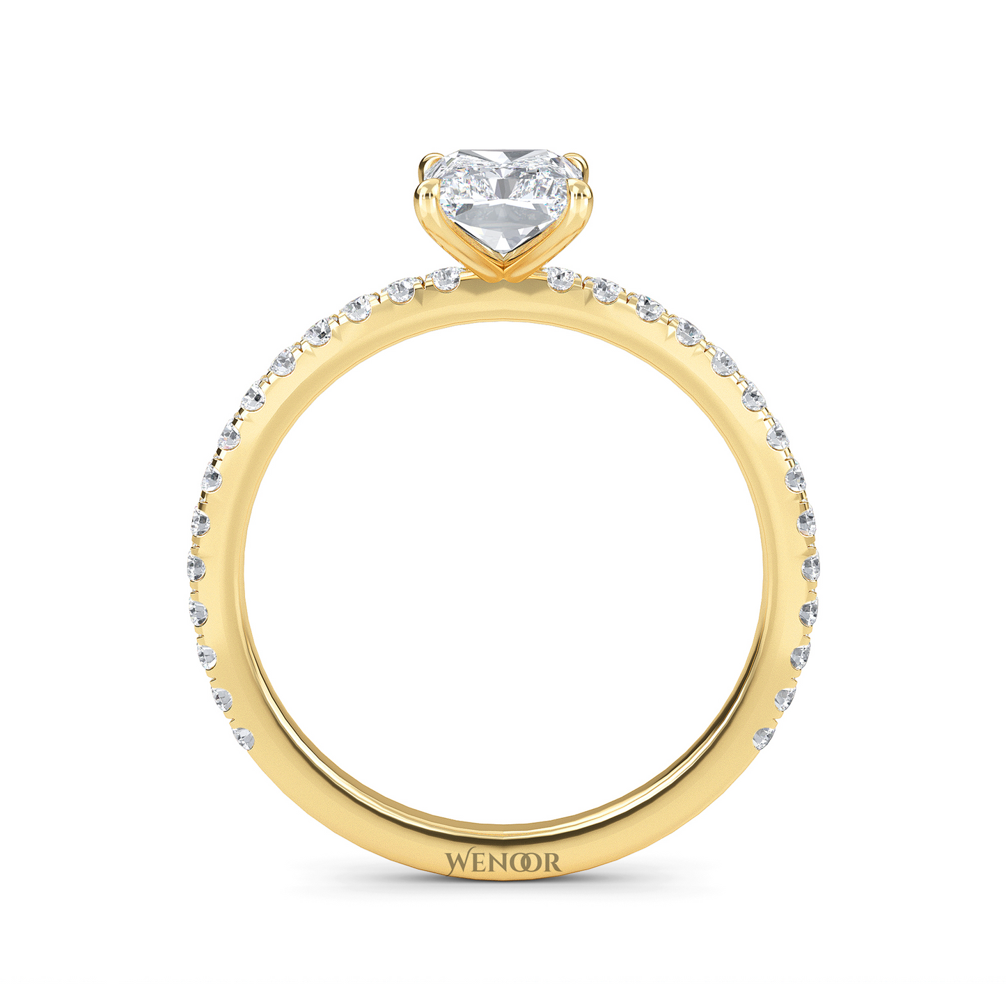 radiant cut lab grown diamond gold jewelry 