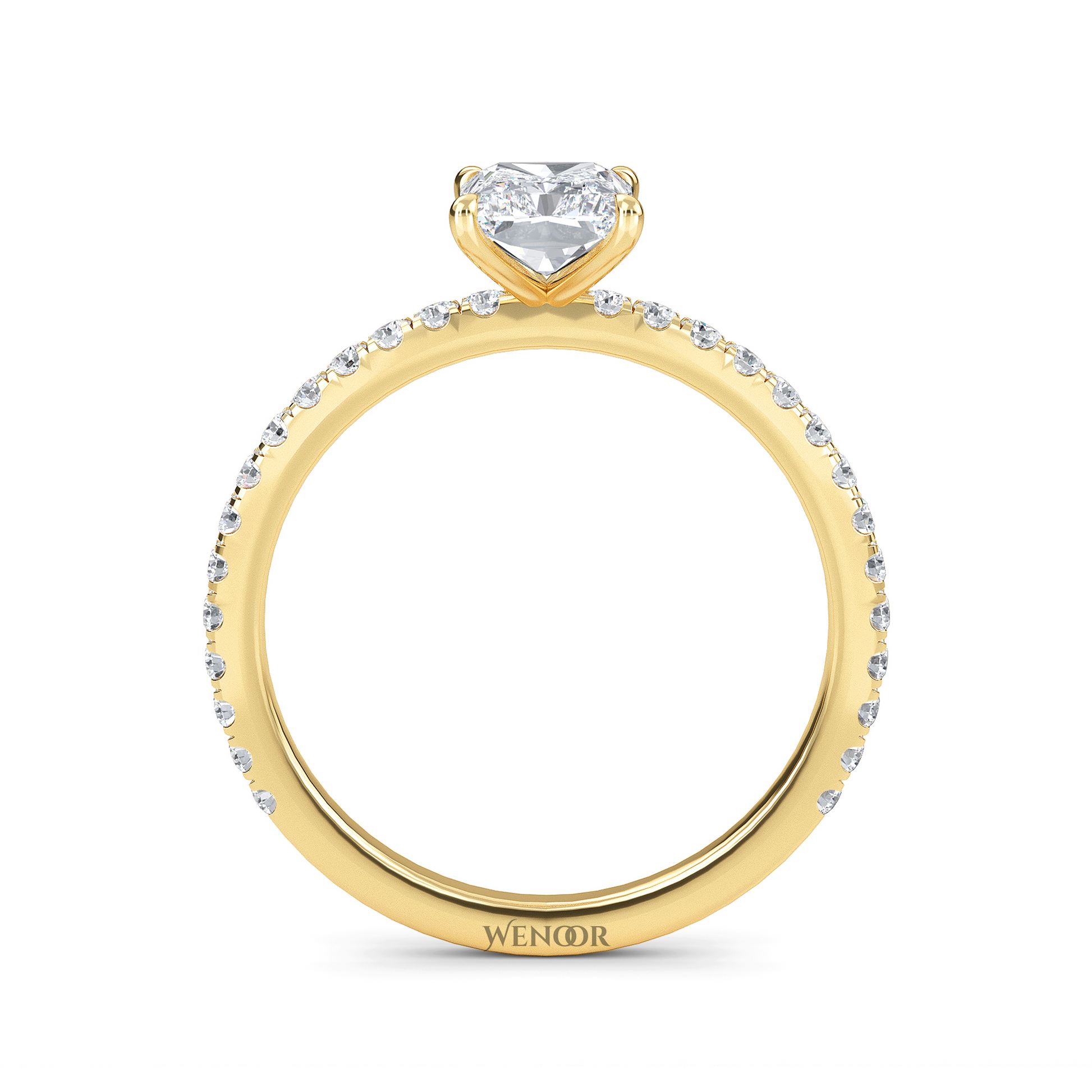 radiant cut lab grown diamond gold jewelry 