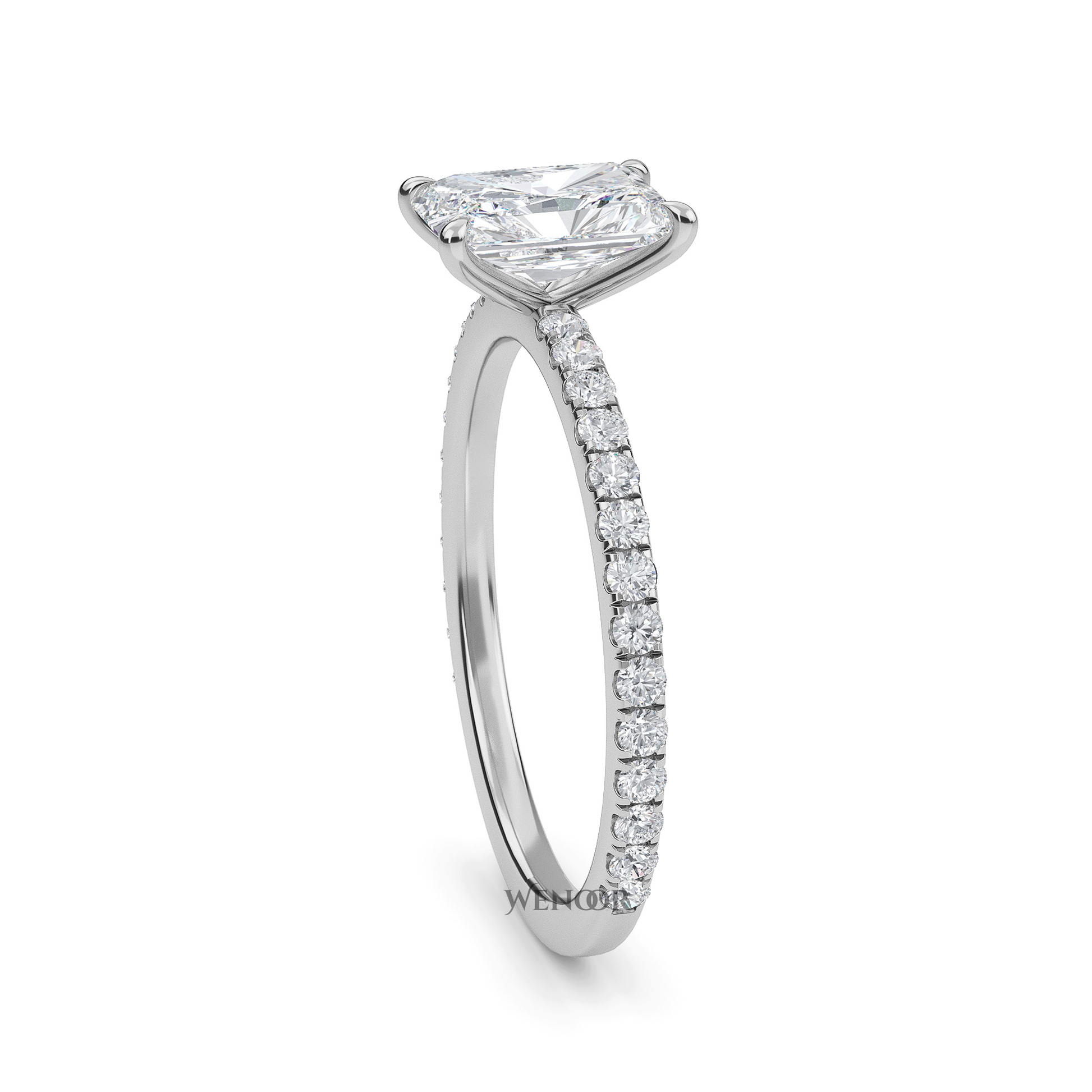 radiant cut lab grown diamond gold jewelry 