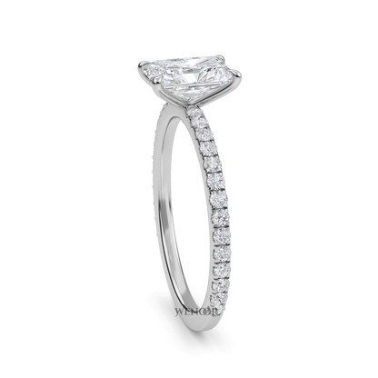 radiant cut lab grown diamond gold jewelry 