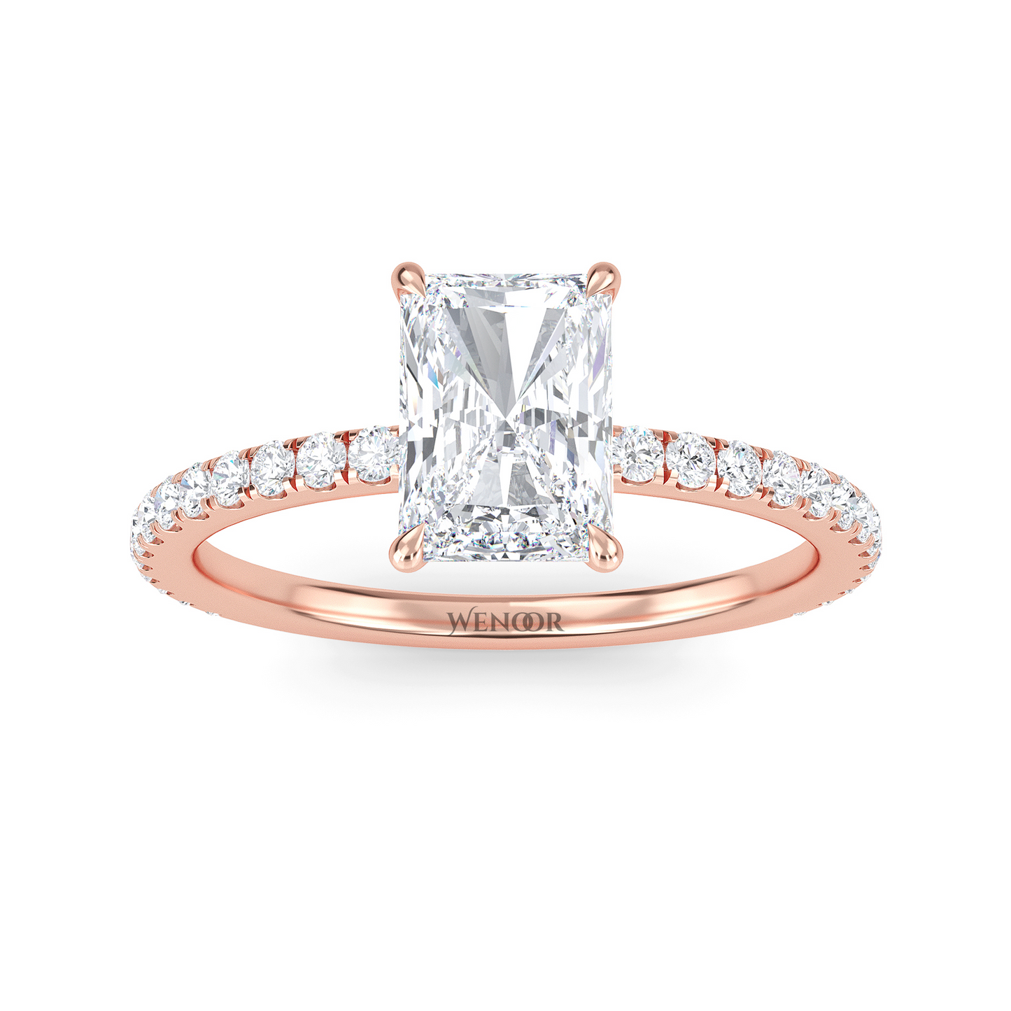 radiant cut lab grown diamond gold jewelry 