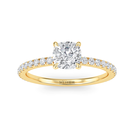 Vintage Cushion Cut Lab Grown Diamond Ring – Wenoor’s Ethical Luxury Collection