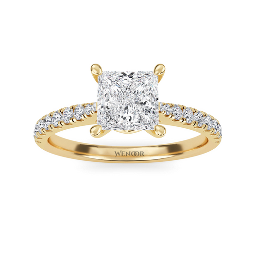 A princess cut diamond ring that’s as radiant and unique as your love story.