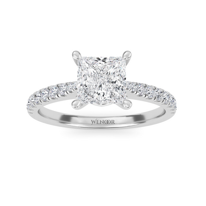 A princess cut lab diamond ring that’s as radiant and unique as your love story.