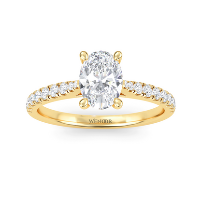 Elegant 2ct Oval Lab Diamond Ring Handcrafted Ethical Fine Jewelry for Engagements
