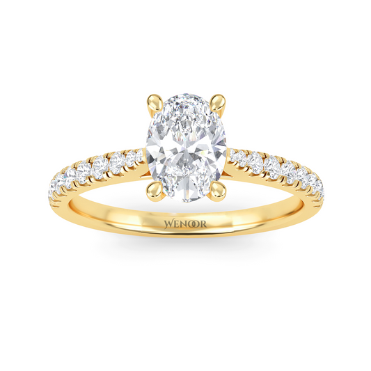 Elegant 2ct Oval Lab Diamond Ring Handcrafted Ethical Fine Jewelry for Engagements